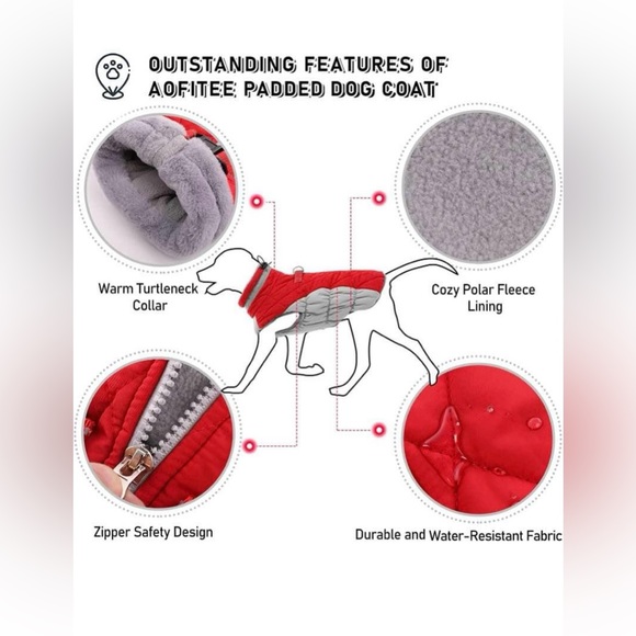 Dog jacket size medium - Picture 2 of 8